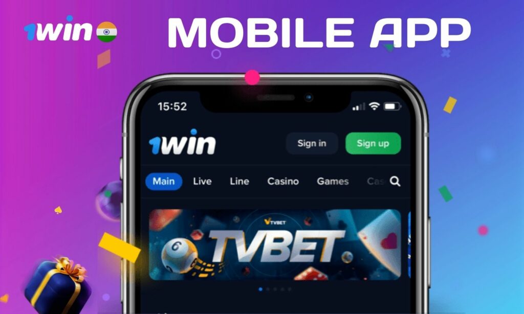 1win India how to download casino mobile app