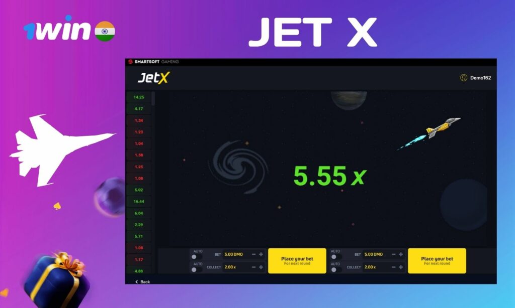 how to play 1win India JetX casino game review