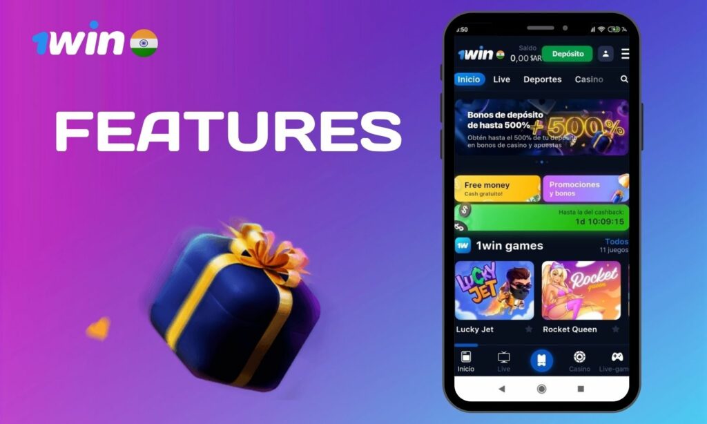 1win India Main features of the app review