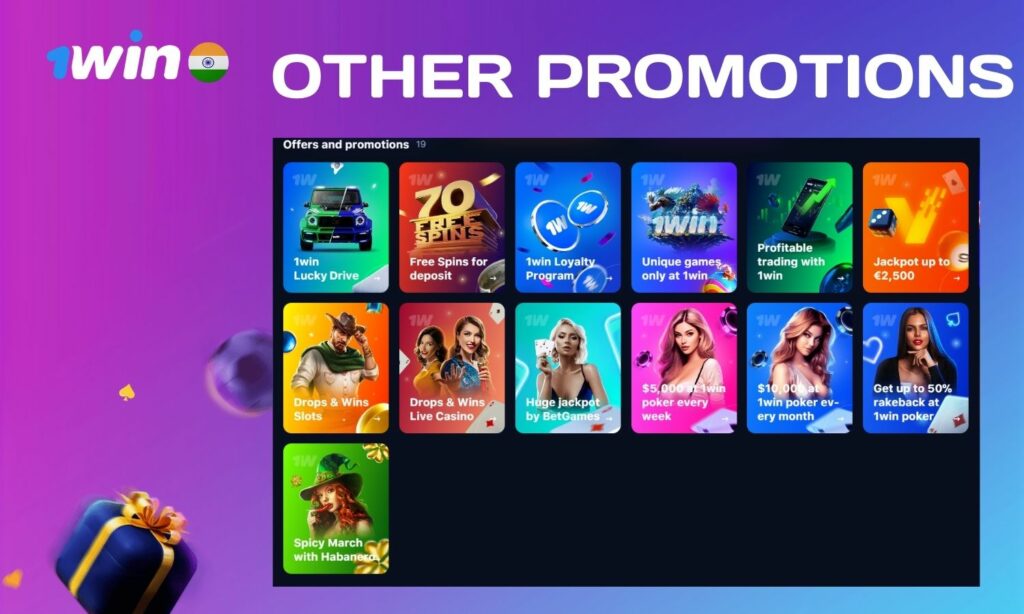 1win India Other promotions and bonuses guide