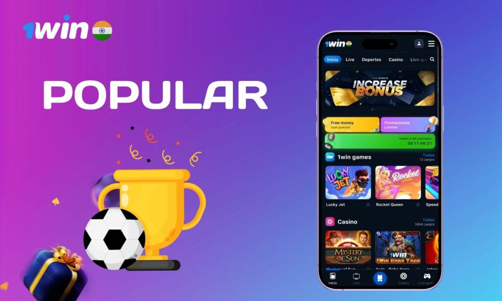 1win India Popular casino games overview