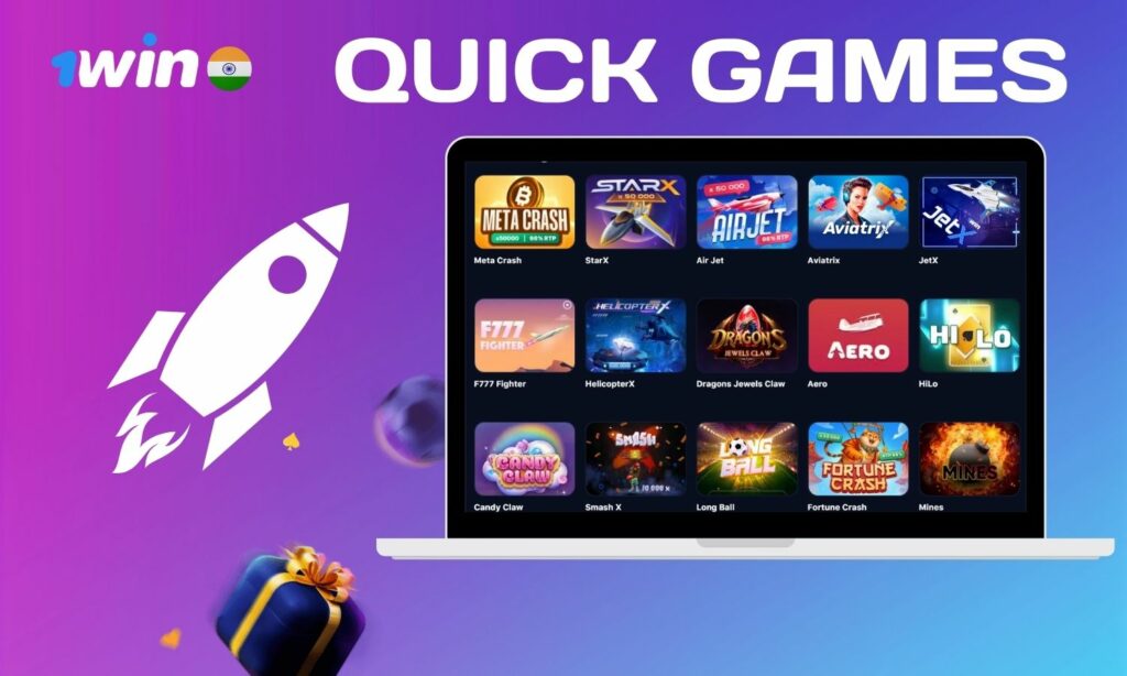 1win India Quick casino games information